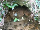 la source, au fond...